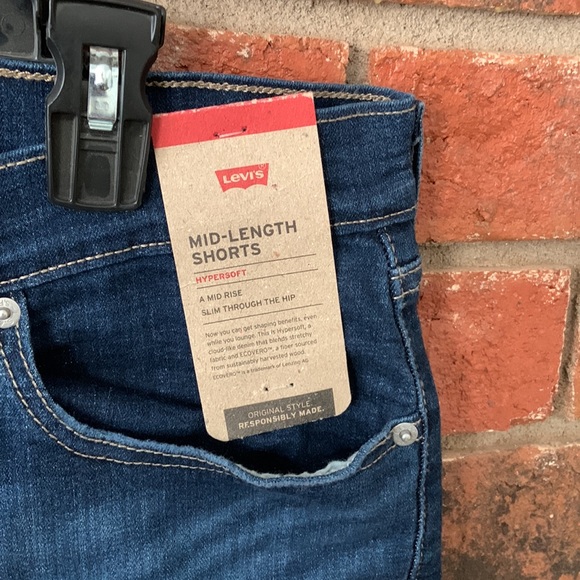 Levi’s Mid Length Cuffed Denim Shorts - Picture 3 of 7